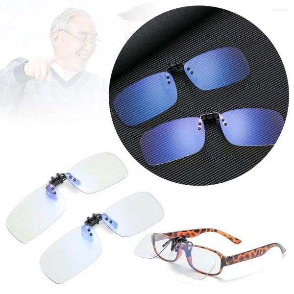 Occhiali da sole blu bloccante video videogiochi occhiali occhiali da occhio con clip anti senza cornice computer