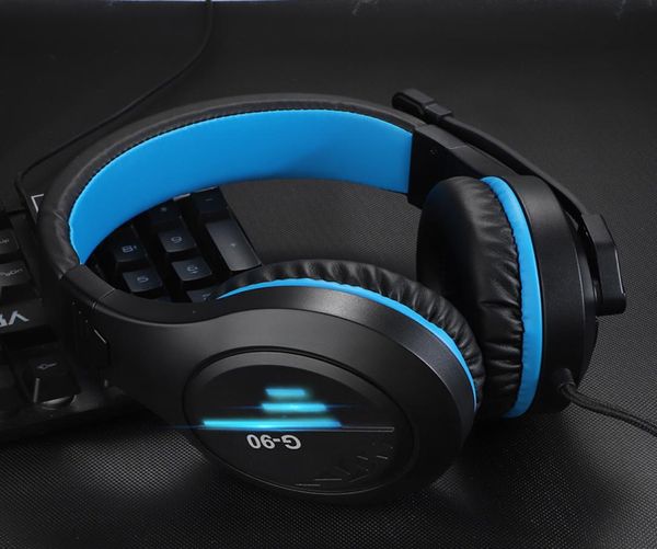 G90 Gaming Hearset Searnear Gaming Наушники окружают стерео -шумоподавление с помощью MIC USB -кабельного светодиода для Nintendo Switch PC Game6504680