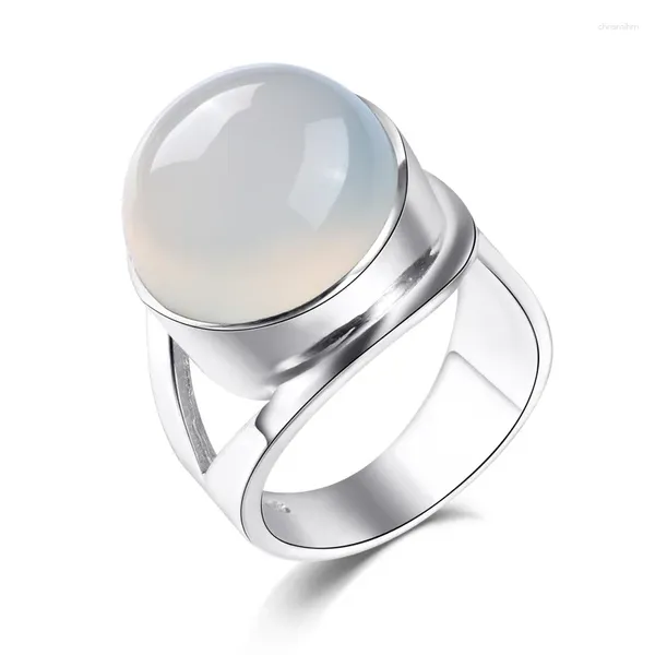 Кластерные кольца модные украшения 925 Серебряное серебряное ретро Тайское естественное открытое открытое конец преувеличенная леди кольцо