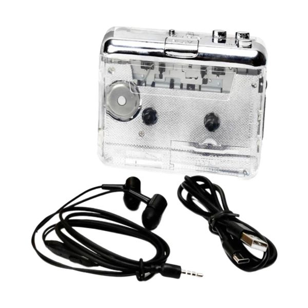 Игроки USB -кассетная лента в MP3 CD Cassette Playert Type C Кабельные батареи с питанием с питанием для ноутбука для Windows XP/7