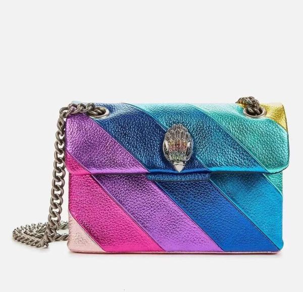 Designer di Londra Kurt Geiger Heart Borse S Shop borsette Rainbow in pelle Rainbow Women tracolla uomini Bumbag Travel Trave Chain Flap Tote Borse Clutch Bag63845