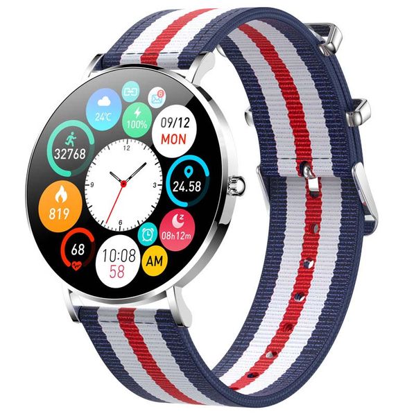 2024 Cross -Border T8 Ultra -thin Smart Call Watch 1.3 -polegada AMOL Tela da freqüência cardíaca Frequência cardíaca Monitoramento de pressão arterial Bluetooth Ring Ring