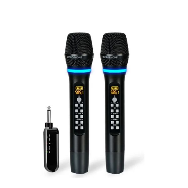 Микрофоны поют использование профессионального BT Recharing Mike Wireless Karaoke Digital Microphone