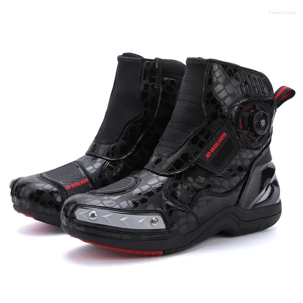Sapatos de ciclismo de alta qualidade Street Street Boots Professional Botas de couro resistente a desgaste a desgaste de desgaste Anti-deslizamento Motorcycl