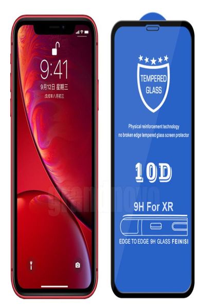 Protettore dello schermo per iPhone 14 pro max 13 mini 12 11 xs xr x 8 7 6 più SE 10d Temped Glass 9H Premium Cover di copertura per colla completa 9963003