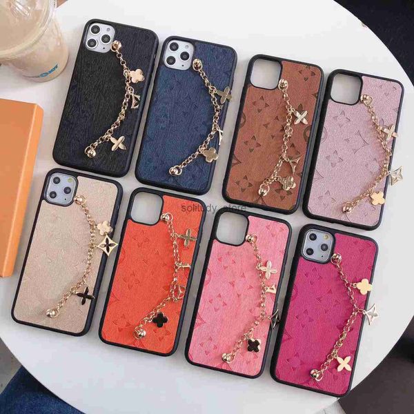 Casos de telefone celular Beautiful Samsung S23 S22 Plus Ultra S21 S20 S23FE S24 S25 S26 LU CAIN CHAIN CANTE CASA DE LUMURO S 21 22 23 24 26 26 bolsa com caixa de caixas Girls Mulher Q240408