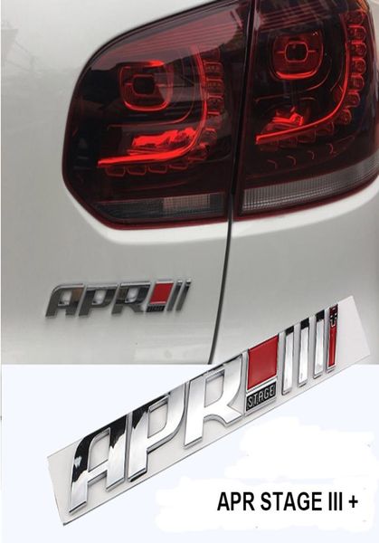 ABS APR Stage III+ Эмблема Хвост Значок наклеек для A4 Q5 PORS GOLF 6 7 GTI SCIROCCO R20 CAR Styling5102270