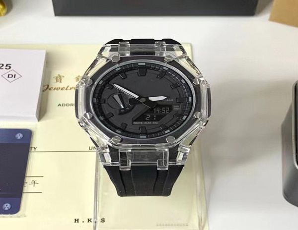 Herren Sport Watch Luxus Montre de Luxe Mode Armbanduhren Quarz Bewegung Schwarzes Gesicht Orologi da Uomo di lusso mit Box2013216