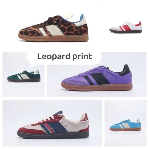 Marca de moda impressão leopard lulu mass e cabelos não deslizantes moda 23 anos de sapatos casuais clássicos masculinos e femininos