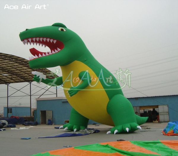 Fancy Custom Made 4mh riesige aufblasbare Dinosaurier -Cartoon -Maskottchen für Outdoor Party Event Exhibition, hergestellt von Ace Air Art2556280