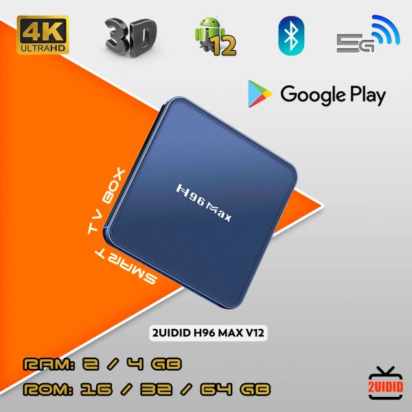 Box Android 12 Smart TV Box H96 MAX V12 RK3318 TV Box 4K Wifi Bt Media Player H96MAX TVBox SET TOP Box