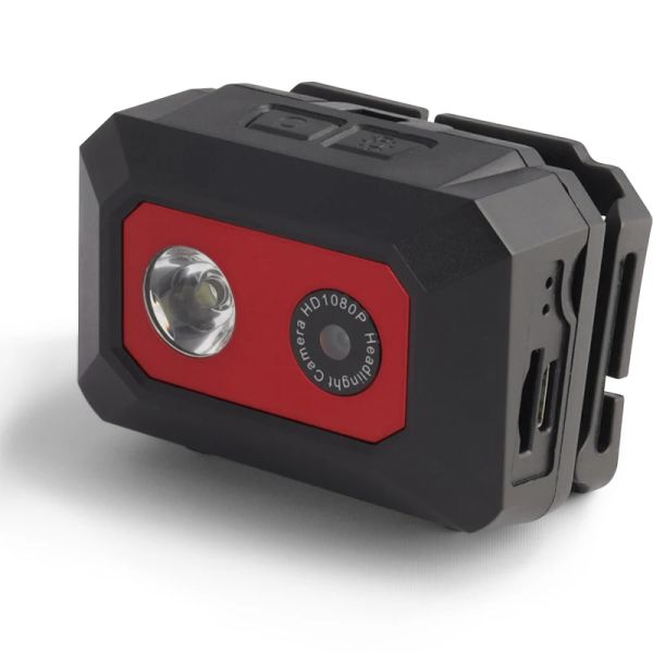 Kameralar F18 Gece Görüşü Kamera 1080p HD Açık Hava Spor Kamera SOS Headmounted Aksiyon Kameraları Kask Video Kayıt DVR Cam