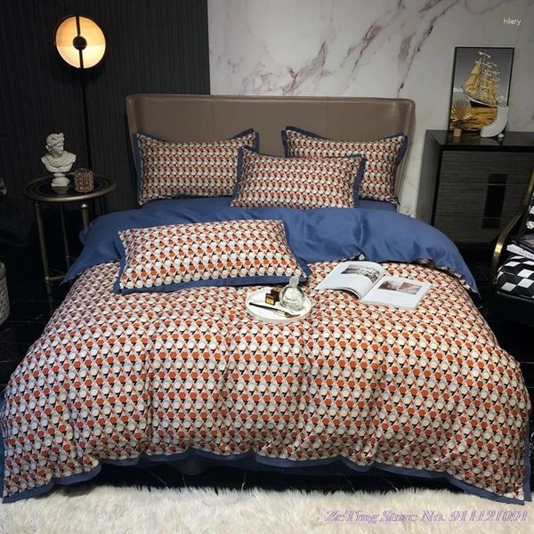 Наборы постельных принадлежностей 4pcs Beddingset Light Luxury Nordic Style Crate Pure Cotton 100 60 Longswle Modern American Hometextile