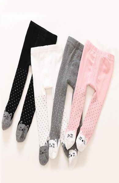 Leggings pieghevoli carini gatto baby cotone collant morbido per bombe per bambini calze da ragazza e abbigliamento da ragazza 6966928