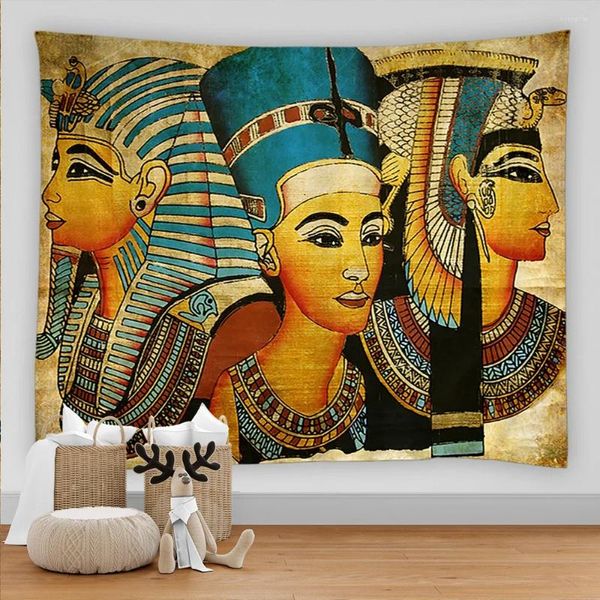 Arazzi antichi egiziani Tribal Savage Tapestry Wall sospeso Dorm Dorm Dorm Died -Cread Throw Art Art