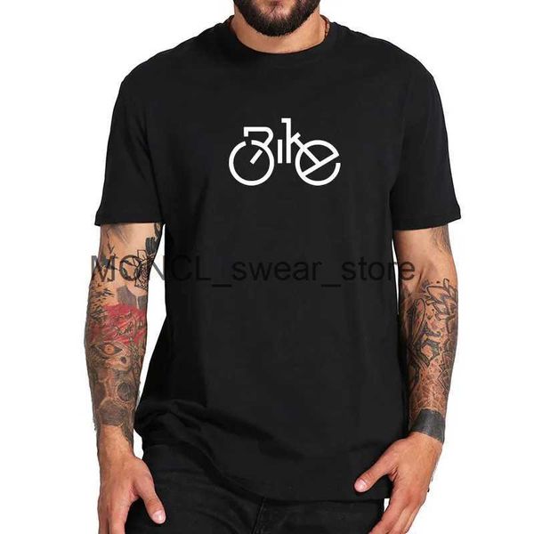 T-shirt maschile 100% T-shirt in bicicletta in cotone Design originale Stampa Creative Creative Top Summer Simple Graphic H240408