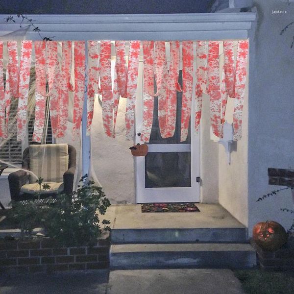 Decorazione per feste 5m/rotolo Halloween Blodey Cloh Strips Banze Banze Bande Bandup Costumi Proppetti Isolati Isolamento Belta di avvertimento Decort