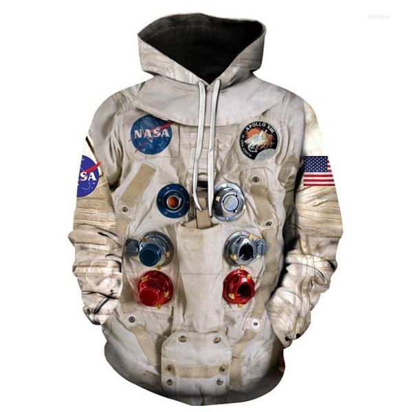 MEN039S Hoodies 3D Print Astronaut Hoodie Kinder Männer Frauen Unisex Cosplay Sweatshirt Herbst Cool hochqualitativ hochwertige Street Fashion Clot4436003