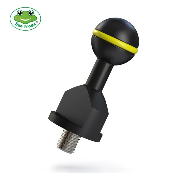 Adaptador de estabilizador de mergulho de câmeras Scuba para sistema de iluminação de grampo CNC Acessórios de câmera de liga de alumínio CNC Acessórios para câmera de 3/8 de polegada