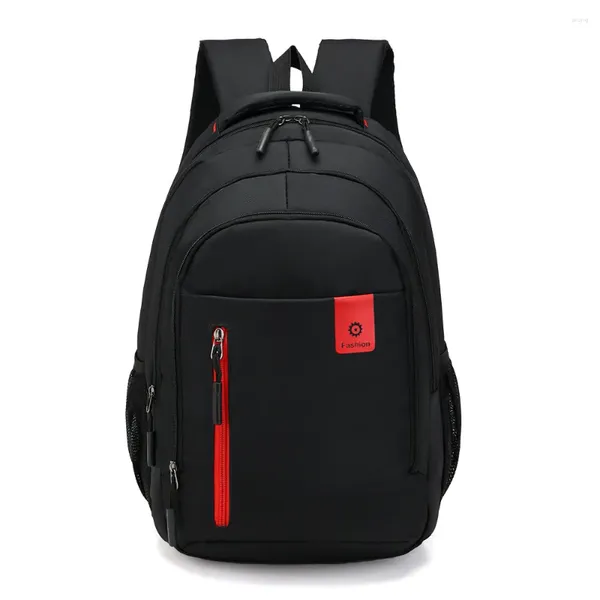 Rucksack schwarz 17 Zoll Mochila Laptop -Rucksäcke wasserdichte lässige Umhängetäle für den Teenager Teenager -Schultaschen für Männer Jungen Jungen