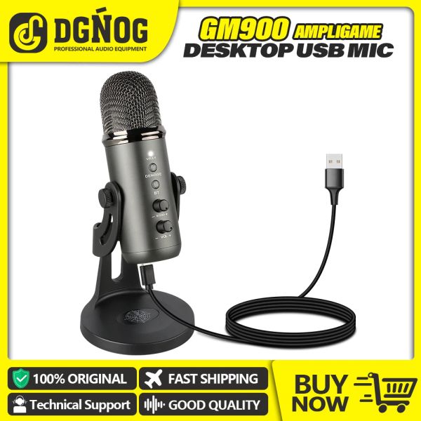 Microfoni Microfono a condensatore USB GM900 è adatto per la registrazione del laptop, lo studio audio e ha una funzione di riduzione del Bluetooth e del rumore
