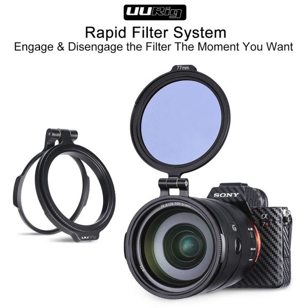 Accessoires uIgrig ND Filter Ring Rapid Filter System RFS Schnellverkaufs -Flip -Halterung für Sony Canon Nikon DSLR -Kamerazubehör Kit