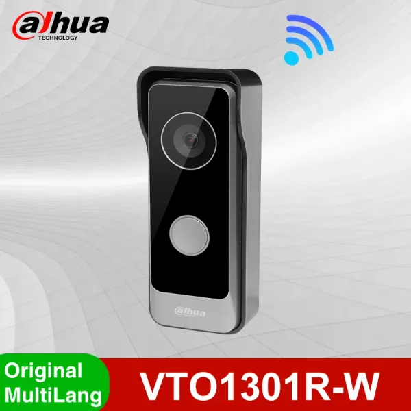 Intercomo Dahua VTO1301RW WiFi Wireless Villa Door Station IP65 Twoway Audio Video Doorbell H.265 Sistema de proteção de segurança intercom