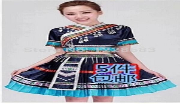 Neue Frauen Miao Hmong Kleidung Ancient Traditional Dance Chinese Kleid Plus Größe Hmong Miao Clothing6438008