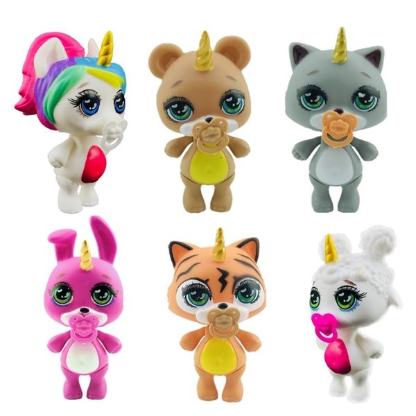 Novos 6 estilos fofos Poopsie squishy Unicornio lodo brinquedos macios Poopsie squishy unicórnio 35 polegadas gato seaway gwf84961974624