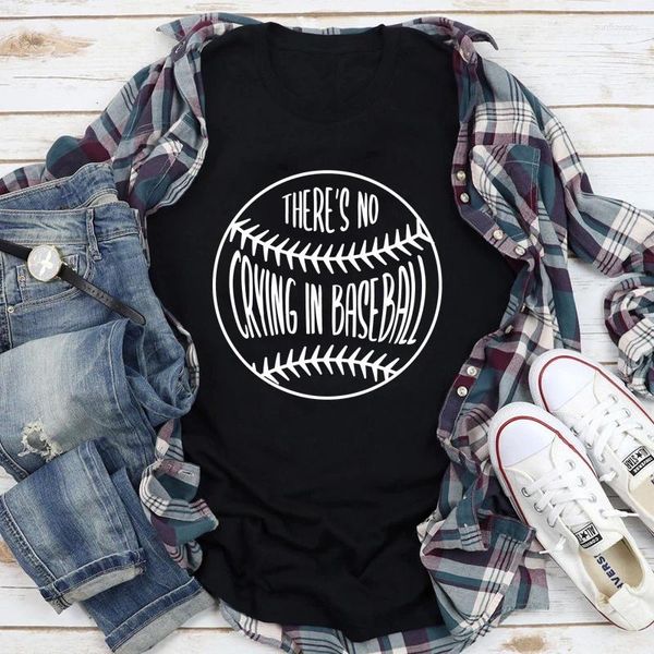 Женские футболки T Некашны в бейсбольной футболке Funny Mom Pired Fit Tshirt Sarcastic Hipster Game Day Youth Top Toe Fore