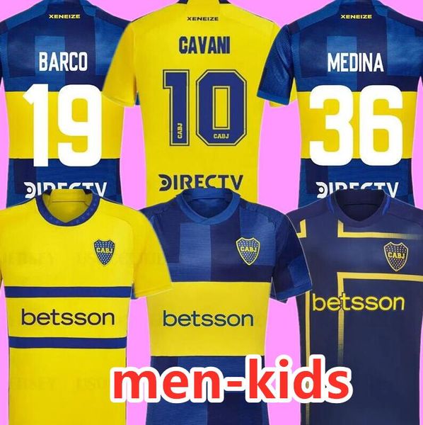 2024 2025 CA Boca Juniors Cavani Soccer Jerseys 24 25 Carlitos retro Maradona Club Atletico Conmebol Libertadores Benedetto Janson Football Root