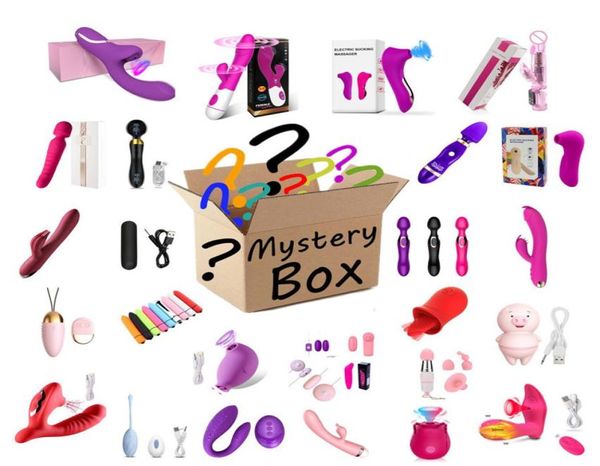 Vibradores Lucky Mystery Box Surpresa Bolsa adulta Toys sexy para homens Casais Anal Plug Plug Clit