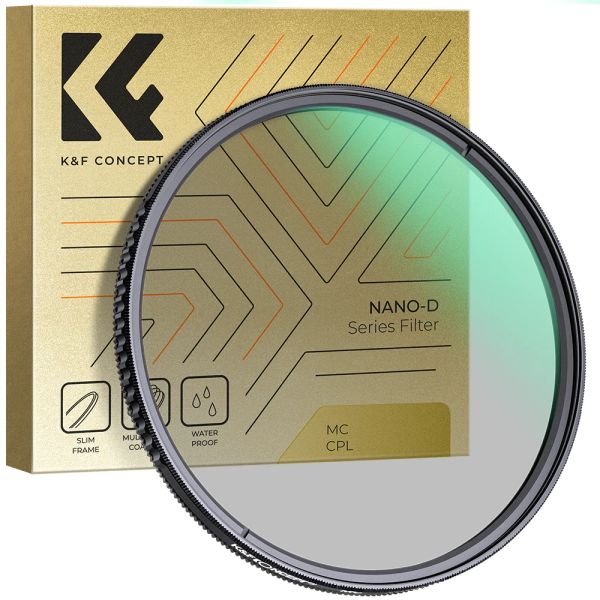 Accessoires KF -Konzept Nano DSeries 67 mm 72 mm 77 mm 82 mm kreisförmige Polarisatoren Filter mit 24 Multilayer -grünen Beschichtungen für Kameraobjektiv