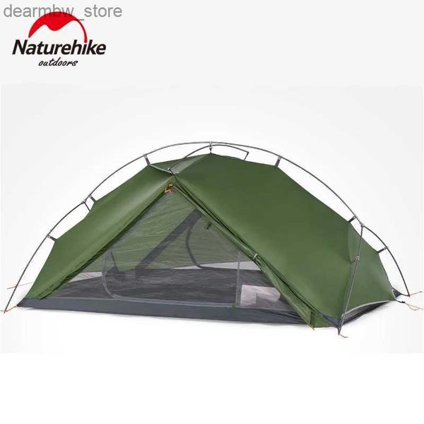 Tendas e abrigos naturahike nova tenda de acampamento VIK Ultralight 1-2 Person Travel Beach Shelter Tent Outdoor à prova d'água de 4 temporada Backpacking Tent L48