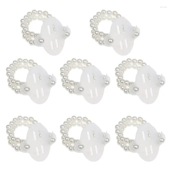 Bracelets de charme 8x/set Diy Stretch Pearl Flower Hand Corsages Acessórios de pulseira Presente para menina Drop