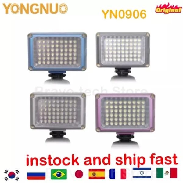 Aksesuarlar yongnuo yn0906 54 LED 5500K Pro LED video Işığı, Kamera Işığı, Canon Nikon SLR 5500K için Fotoğraf Işığı, Ücretsiz Kargo