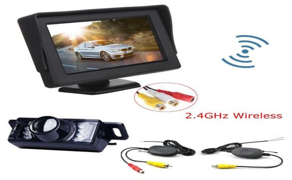 Auto -Rückfahrkameras Parksensoren Anshilong Wireless Camera Monitor Video System DC 12V mit KIT3029692