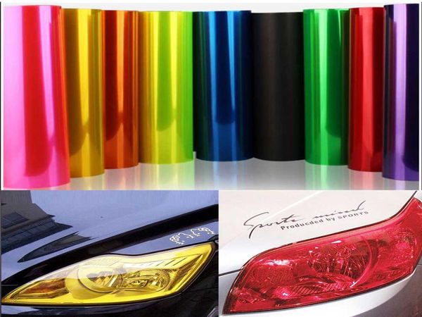 Adesivi per film di proiettore Cambia le luci film film Matt Bracked Tail Fog Lampad Protective Film Lampada traslucida Decal1427244