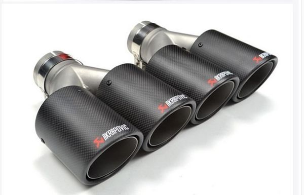 INLET51/54/57/60/63 mm Outlet89/101mm für AK Akrapovic Carbon Faserabgasspitze Auspuffrohr -Rohr -Rohrmuffler für 8711294