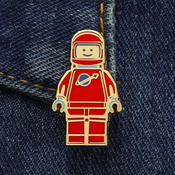 astronauti smalto pin pin d'infanzia cinema film citazioni badge per scoppiettanti film anime games giochi di smalto