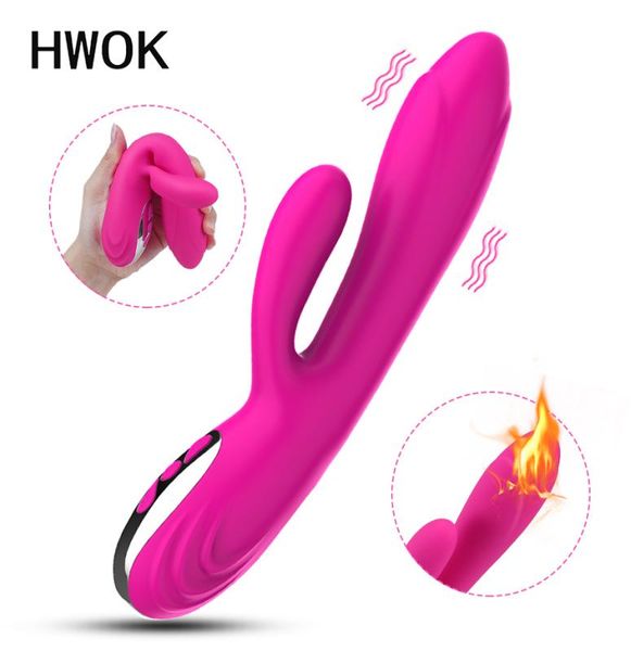 Heizung Dildo Kaninchenvibratoren für Frauen weibliche Masturbator Erotische Sexspielzeug für Erwachsene Vagina Massagegeräte Intimer Güter Stimulator M5867502