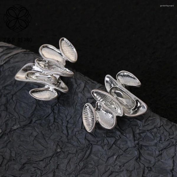 Dangle Ohrringe 2024 Vintage Silber Farbe Geometrischer gotischer Schmuck für Frauen Brincos Accessoires Pendientes Suspension ungewöhnliche Dinge