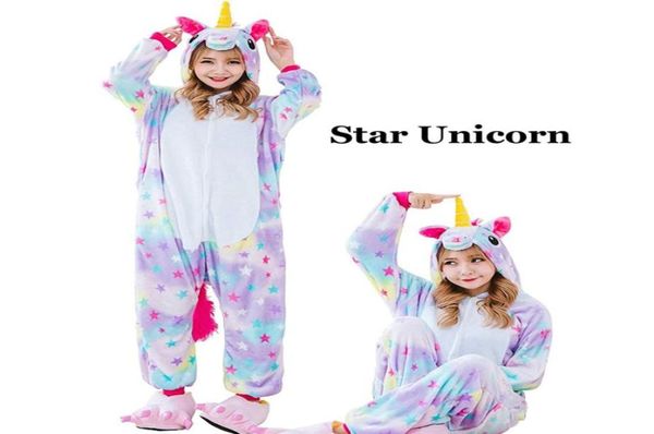 Winter Unisex Unicorn pijamas kigurumi pijamas de animais de animal mulheres flanela adulta