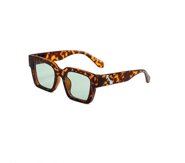 marca de luxo masculino de óculos de sol, glasses de sol, mulheres 6056 Novos óculos de sol quadrados retrô photo coses protetora UV Óculos de sol de grande moldura estampa de leopardo