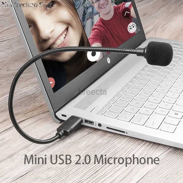 Mikrofone Kebebidu 2.0 Mikrofon Tragbarem MIC Mini Anti-Noise-Audioadapter für Laptop/Notebook/PC/MSN/Skype 240408