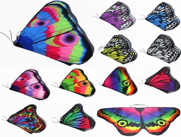 Desempenho de palco Props Kids Dancewear Fairy Cape Polyester Dance Isis Wing Chiffon Butterfly Wings for Children Belly Dance Chiff8577139