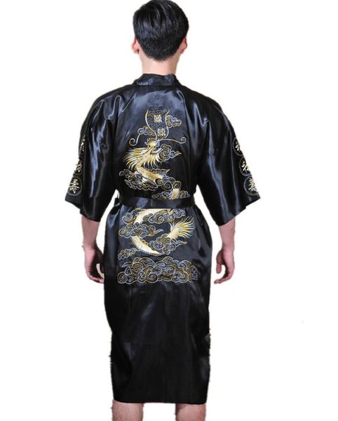 Storia di shanghai cinese Men039s RACKODODODODODINERY POLYETER RABINA KIMONO NOTTE DRAGON ABBRENORE M M L XL XXL 3XL6375904