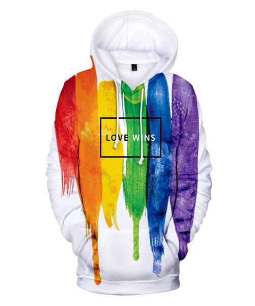 Fashion LGBT Love Hoodies Menwomen Lesbian Homou