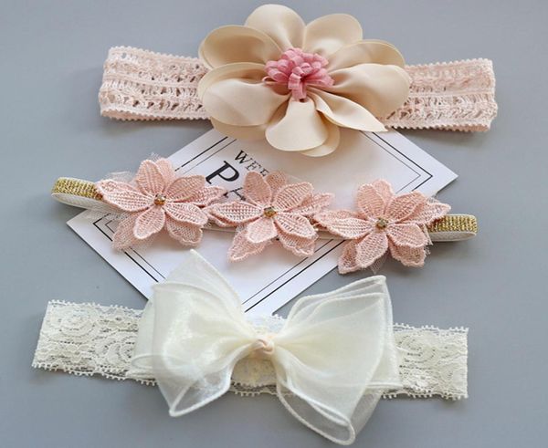 3pcs новорожденные детская повязка на голову корона Bows Child Hair Bands Heardsds Heardsds Girls Princess Tuddler Turban Bab