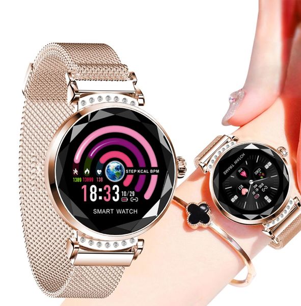 Luxury Smart Watch Женщины водонепроницаемые дамы моды Smart Wwatch Counting Crent Fitness Tracker для Android IOS Phone2874671